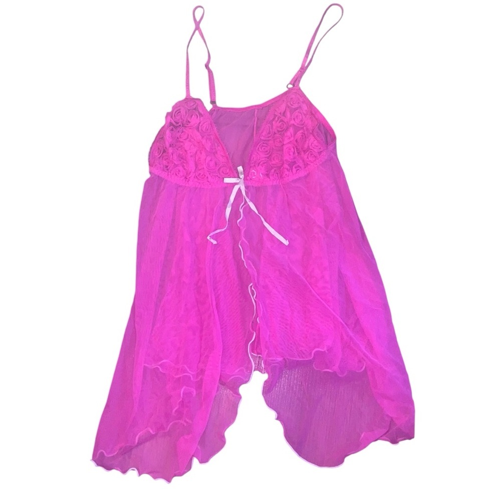 Vintage y2k early 2000s mesh babydoll flyway cami
